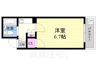DETOM-1 烏丸鞍馬口【1階】の間取り