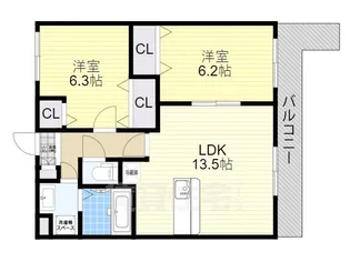 リバーサイドヒルズ【2階】の間取り