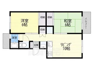 都島コーポ【2階】の間取り