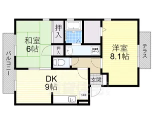ニューリバーサイド八尾南 D棟【2階】の間取り