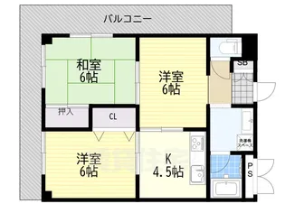 サンモール新大宮【2階】の間取り