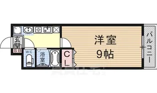 セコンダリー谷畑【403号室】の間取り