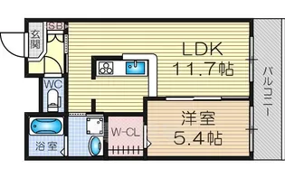 シャーメゾン田川【1階】の間取り