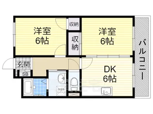 ロザージュ2【1階】の間取り
