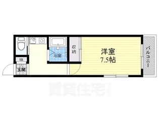 レインボー山崎【5階】の間取り