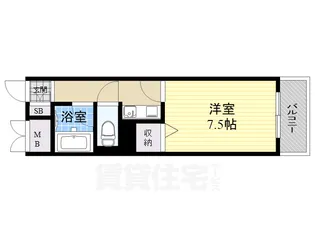 大岸ハイツ【5階】の間取り