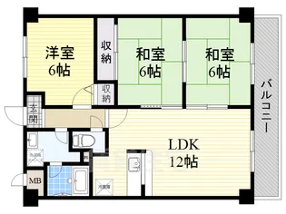エントピア福泉【2階】の間取り