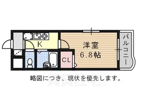 ヒルズ本山南【1階】の間取り