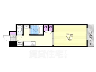 クレア みてじま【303号室】の間取り