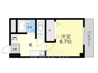 ビエント真上【1階】の間取り