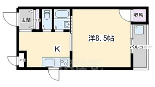 シャトル2DEUX【3階】の間取り