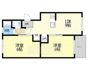 下新庄コーポC棟【4階】の間取り