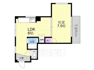 マウンテンヴィレッジ【1階】の間取り
