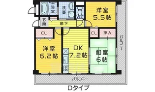 ロトルア【10D号室】の間取り