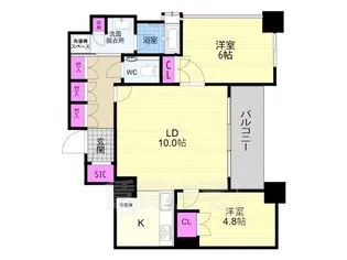 ロジュマン京都六角通【5階】の間取り