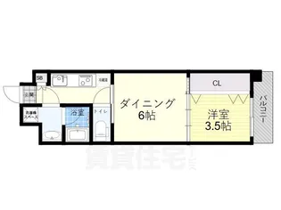 ファステート大阪マジョリティ【4階】の間取り