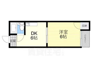 白樺ハイツ清水【4階】の間取り