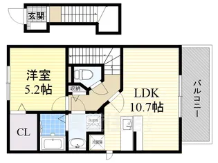 ファミール中野1【2階】の間取り