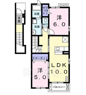 エラン【2階】の間取り