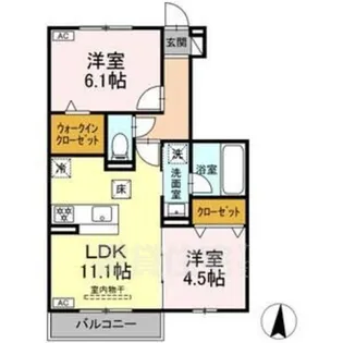 soraya GARDEN【1階】の間取り