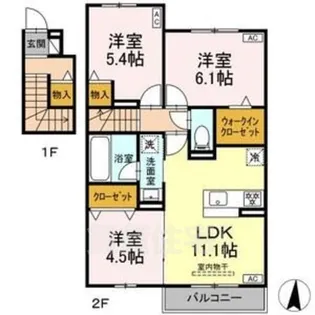 soraya GARDEN【2階】の間取り