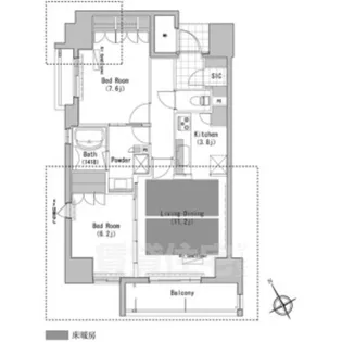 プライムメゾン高見【10階】の間取り