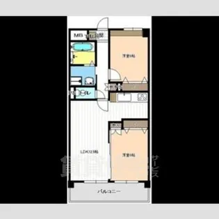 カーサクラロ【5階】の間取り