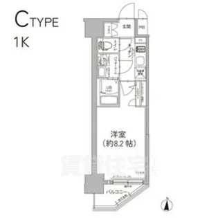 エスリード泉プレステージ【12階】の間取り