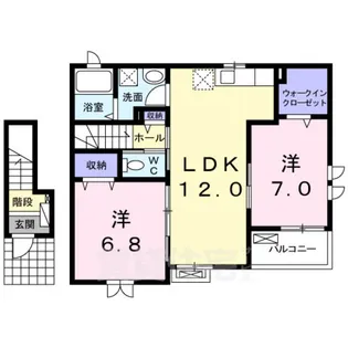 ブランシェ1【2階】の間取り