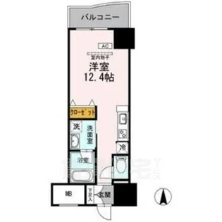 御幸レジデンス丸の内【12階】の間取り