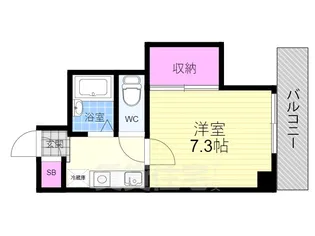 フォーブル深草【2階】の間取り