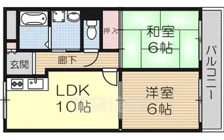 第2毛利マンション【102号室】の間取り