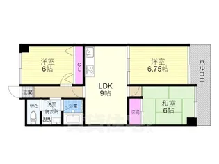 パークテラス桃山【3階】の間取り