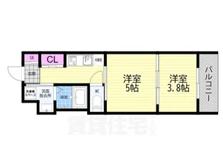 レシオス京都西院【2階】の間取り