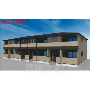 アパート2棟の画像