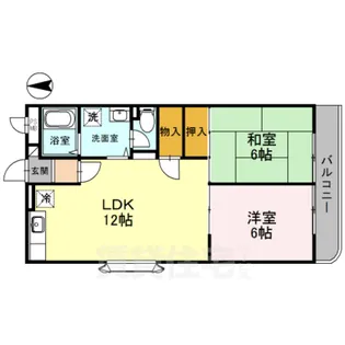 アルベール大和【2階】の間取り