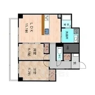 Ceres中村公園前【5階】の間取り