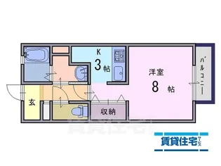 クレールコート・ツルギ【1階】の間取り
