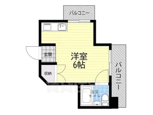 東洋プラザ田辺【3階】の間取り