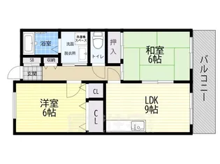 片岡マンションFOUR【5階】の間取り