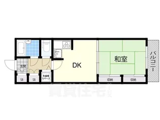 ファミールハイツ北大阪5号棟2番館【4階】の間取り