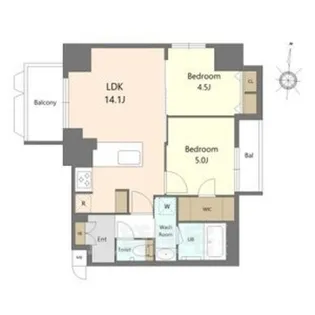 S-RESIDENCE高岳bresa【7階】の間取り
