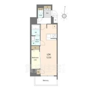 S-RESIDENCE高岳bresa【11階】の間取り
