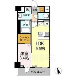 RESIDENCE TACHIBANA【5階】の間取り