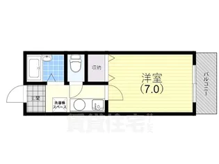 長田山手ガーデンズ【107号室】の間取り