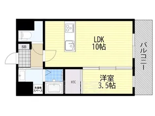 Alivis三国本町【2階】の間取り