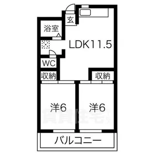 シティコープ新大宮【1階】の間取り
