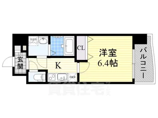 Luxe田辺【4階】の間取り