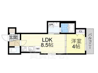 F asecia LEON(エフアセシアレオン)【1階】の間取り