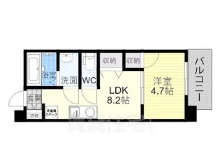 ハイネスセンターコート【3階】の間取り